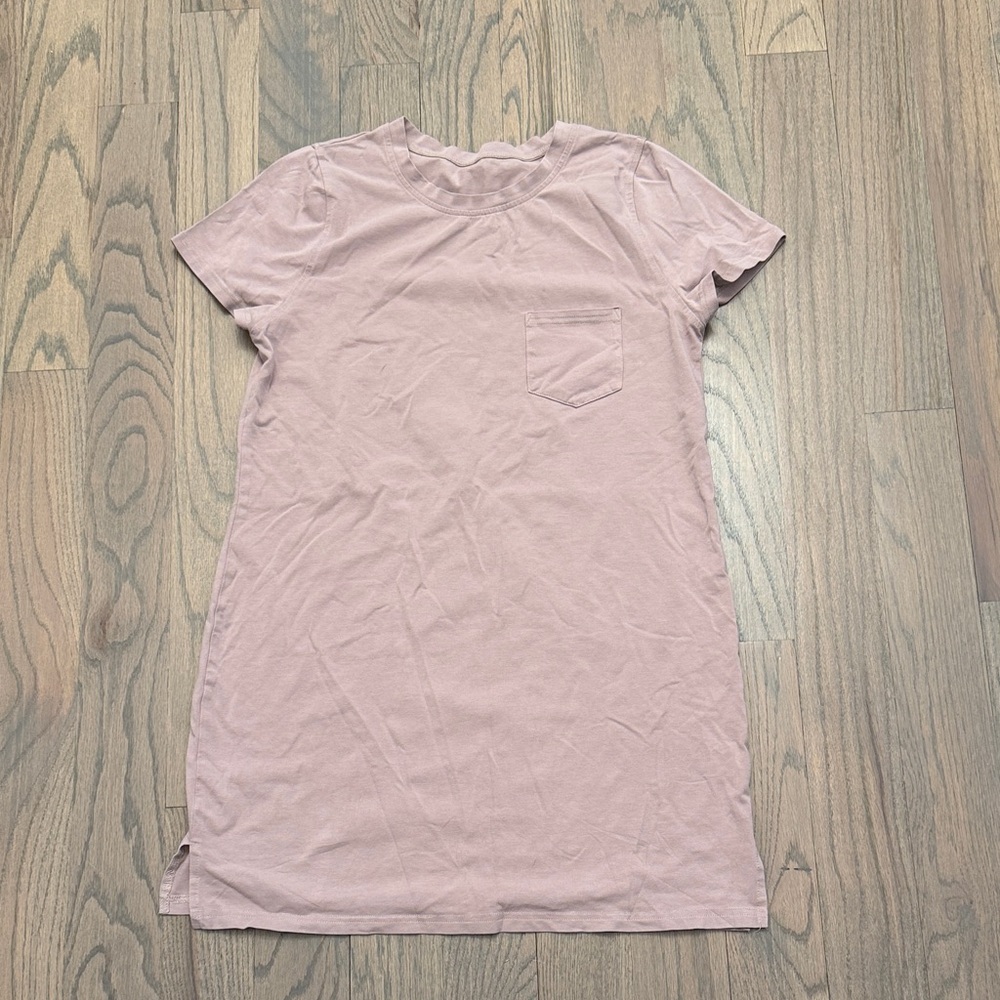 Women's Tan Casual T-Shirt Dress